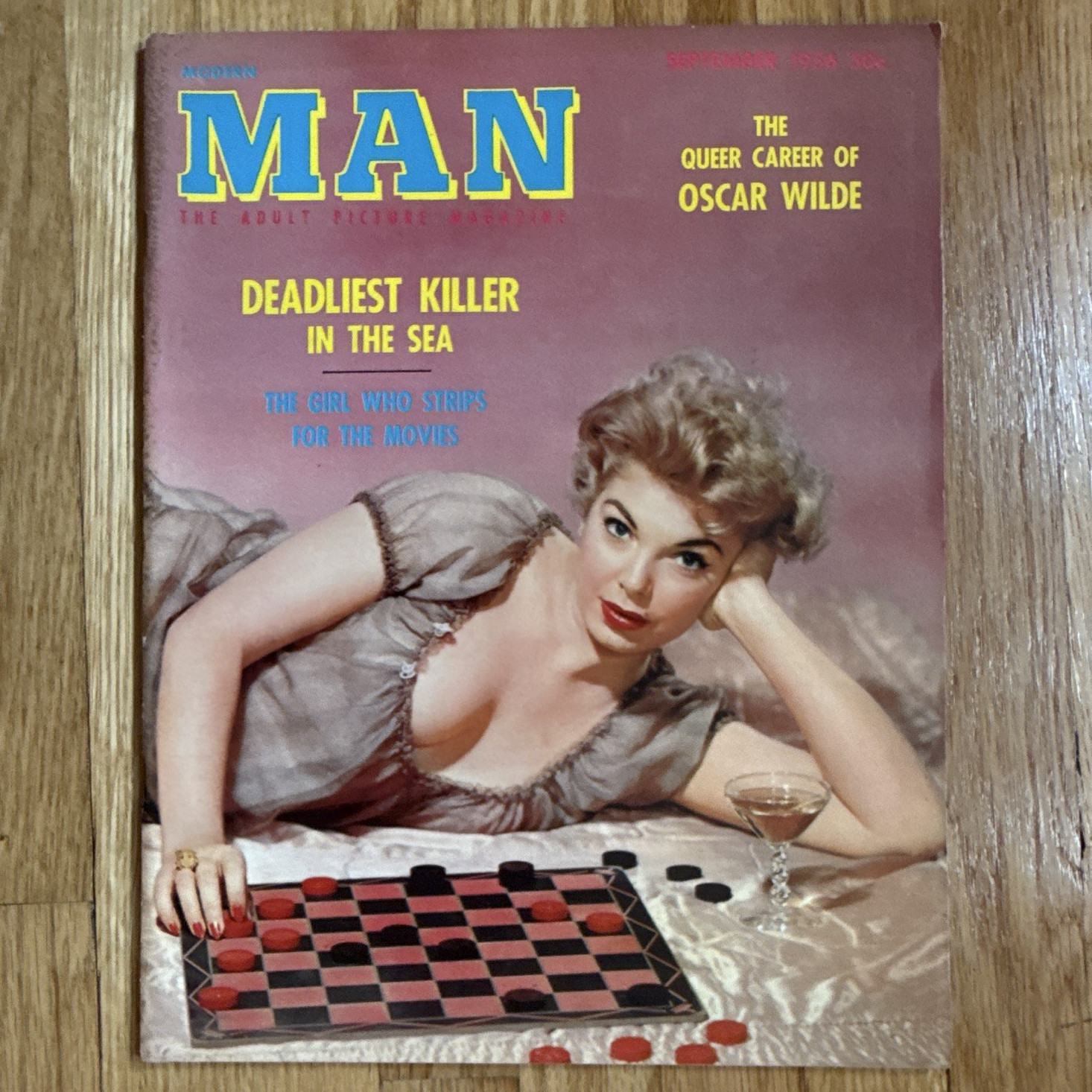 Modern MAN Magazine Sept 1954 Vol VI Oscar Wilde Auto Racing