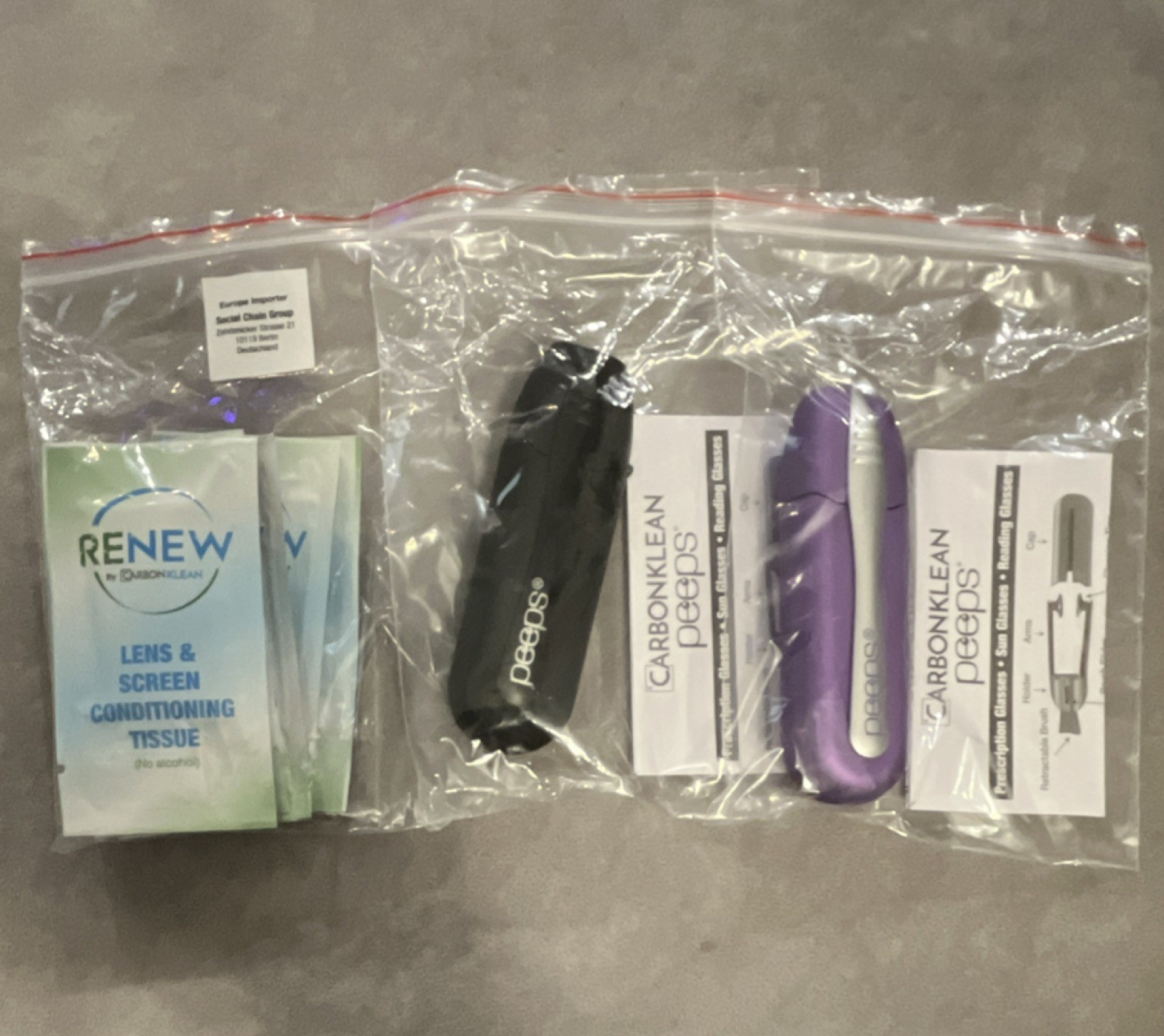 CarbonKlean Peeps 3 pack (2 Peeps and 5 Renew wipes)