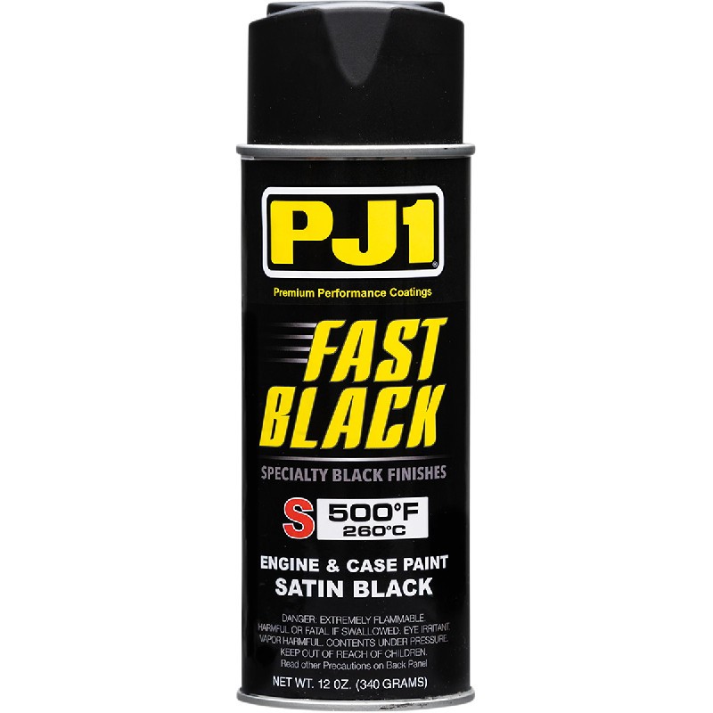 PJ1 VHT 16SAT Fast Black Satin Engine Case Paint 11 Oz. High Temp Exhaust