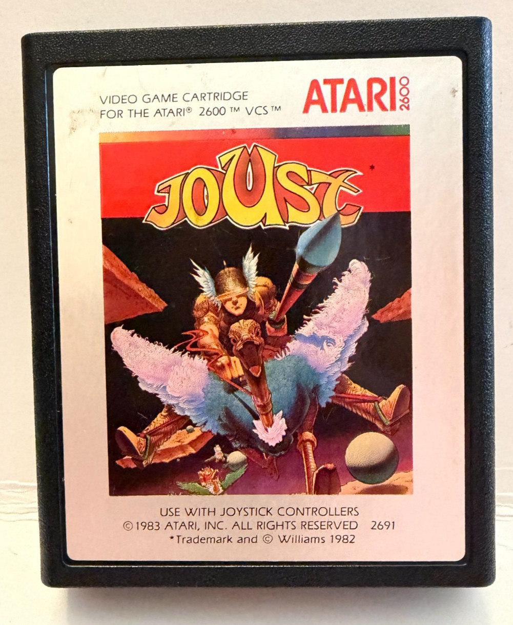 Joust  (Atari 2600) Vedio Game Cartridge Only CLEANED & TESTED 1983