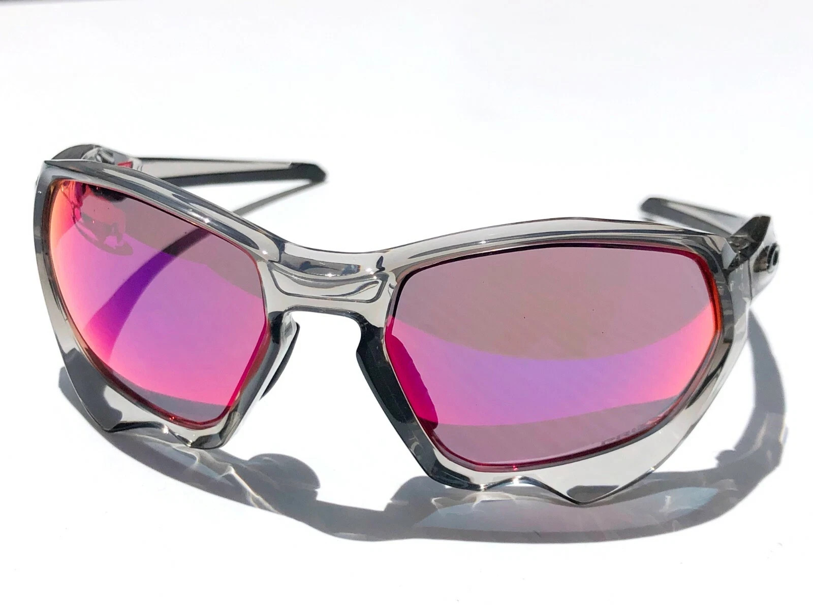 NEW Oakley PLAZMA Grey Ink Transparent Clear w PRIZM Road Bike Sunglass 9019