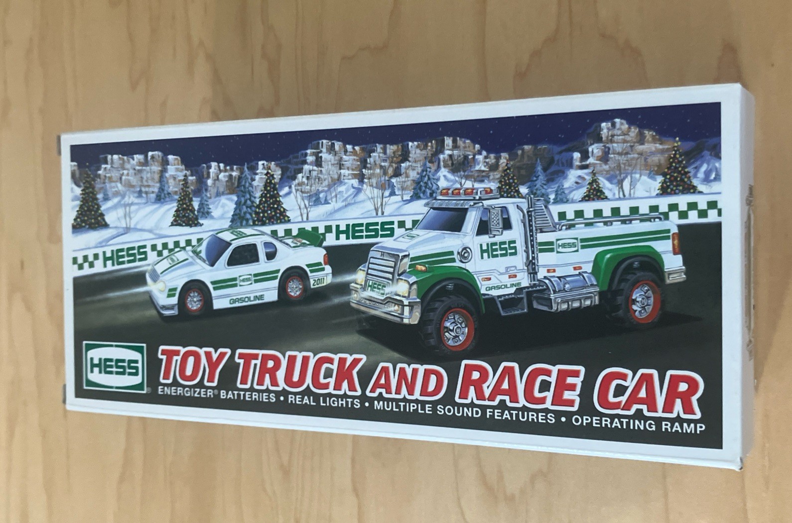 2011 Hess Toy Truck and Race Car New in Box