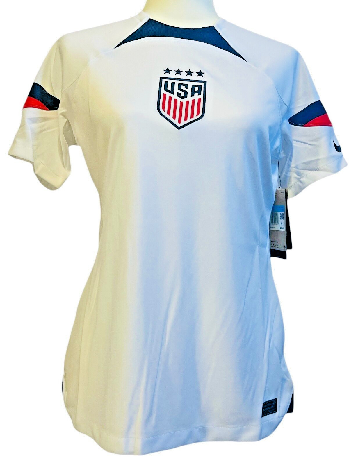 Nike USWNT Womens Home Breathe Stadium White 22/23 Soccer Jersey
