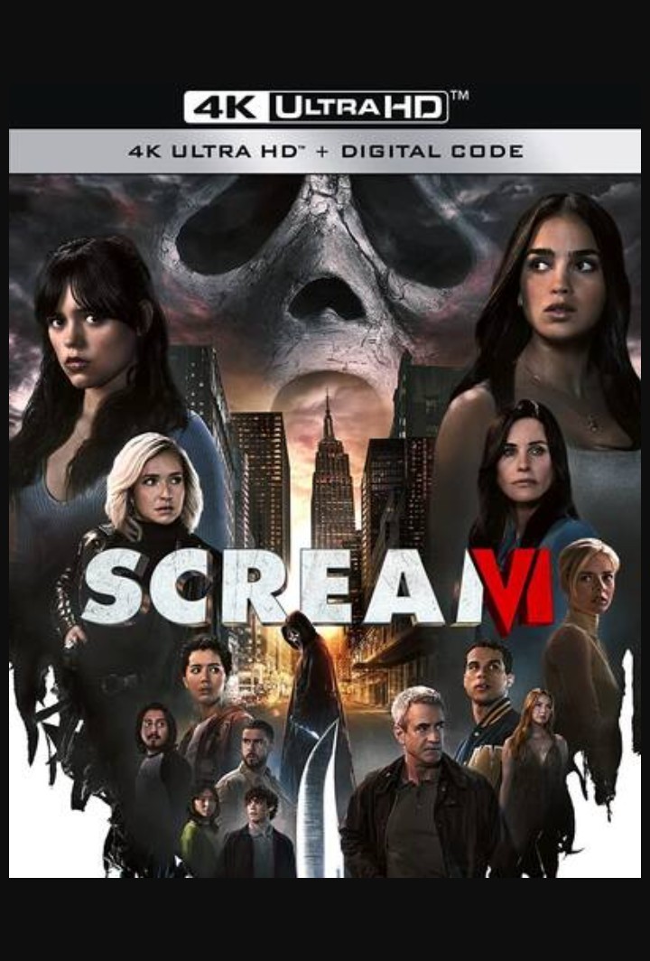 Scream VI 4K UHD Blu-ray + Digital Copy R Horror Melissa Barrera Jenna Ortega