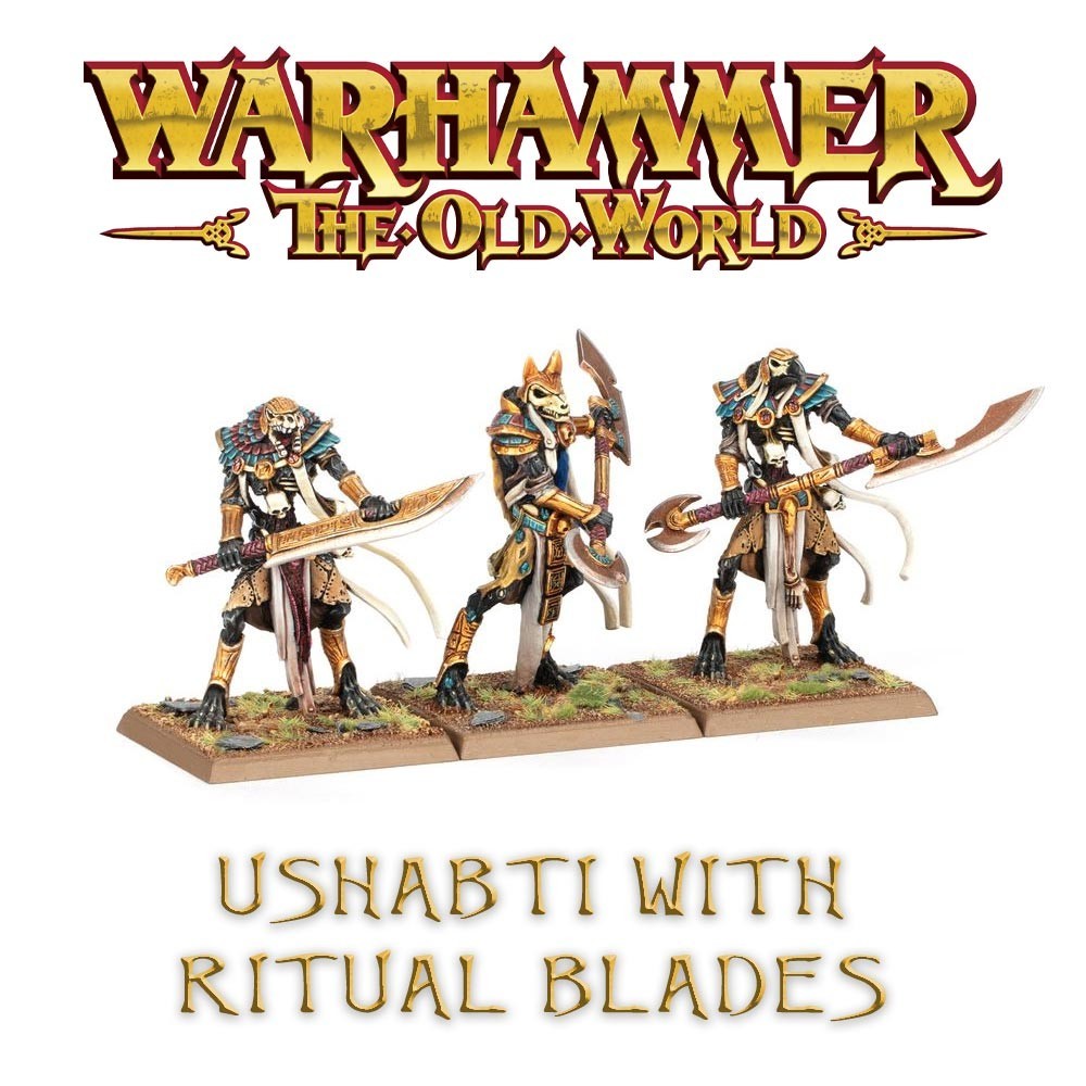 Ushabti with Ritual Blades Tomb Kings of Khemri Warhammer The Old World NIB Ushabti with Ritual Blades Tomb Kings of Khemri Warhammer The Old World NIB