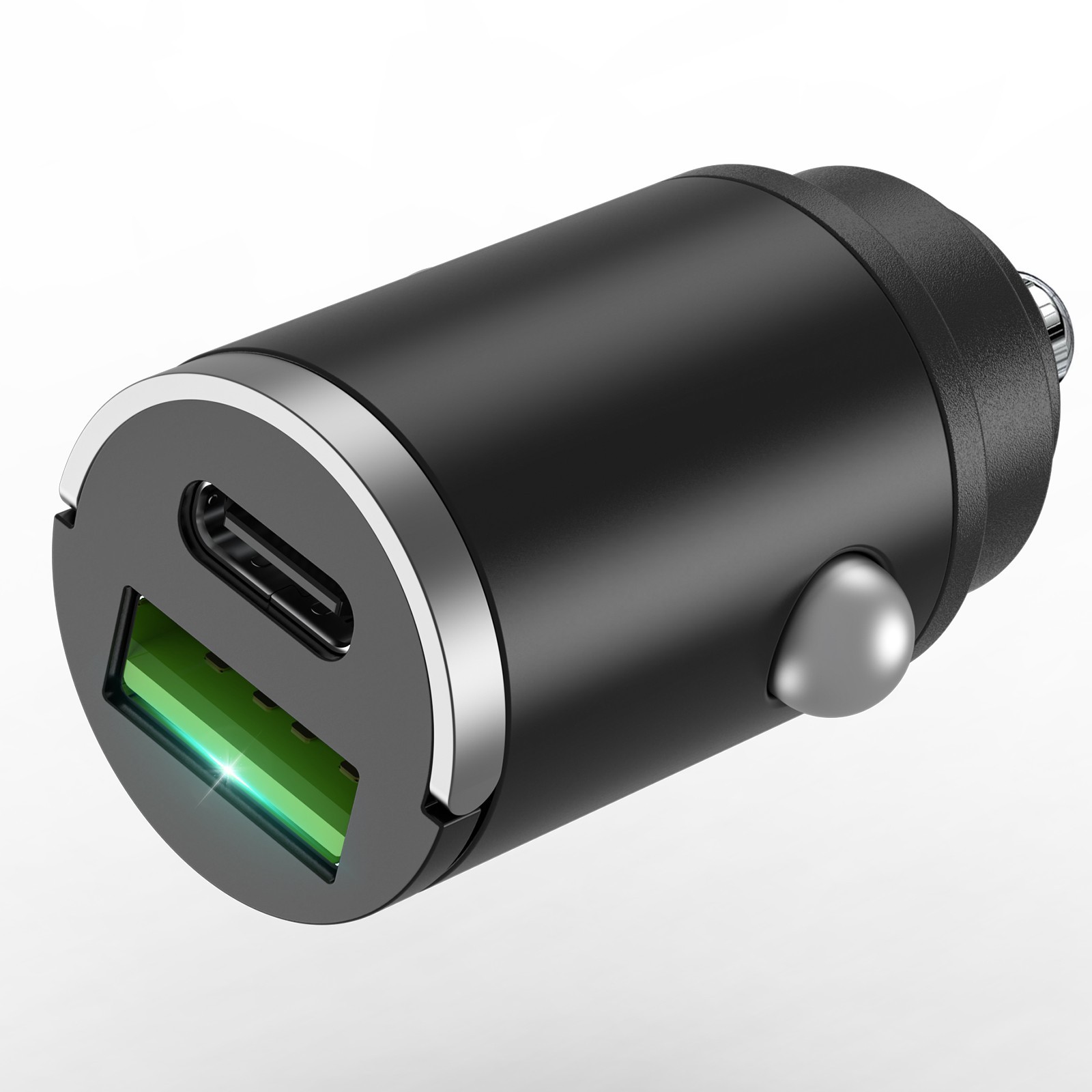 100W Fast Car Charger USB C PD Cigarette Lighter Adapter Dual Port for All Phone