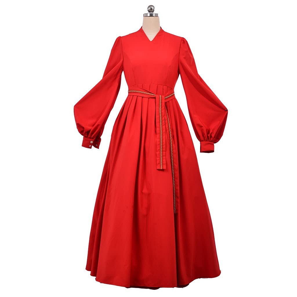 MelangCos Princess Bride Costume for Women Red Wedding Dress Buttercup Hallow...