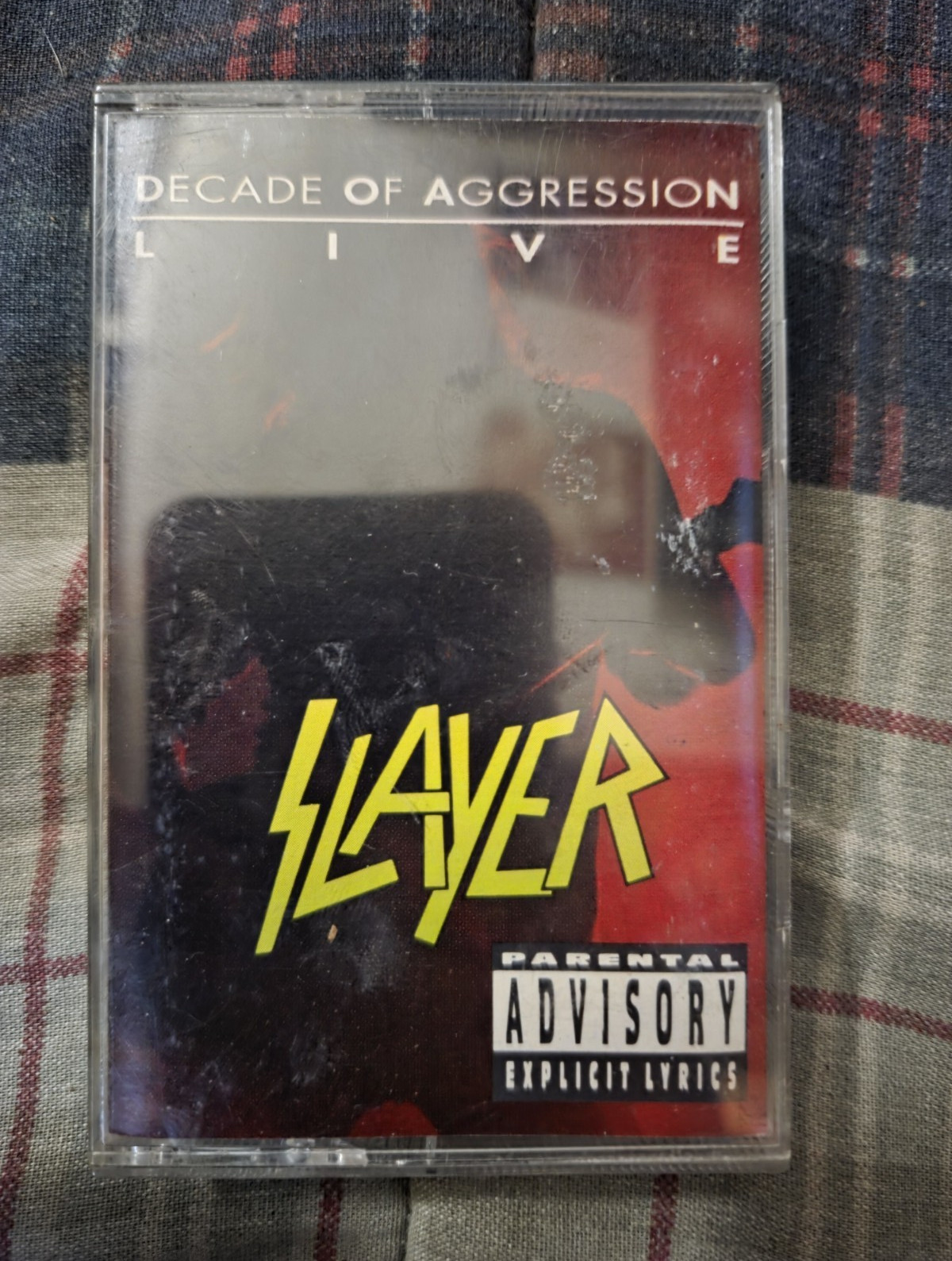 Slayer Live/Decade of Aggression Cassette 1991 Def American 4-26748 Thrash