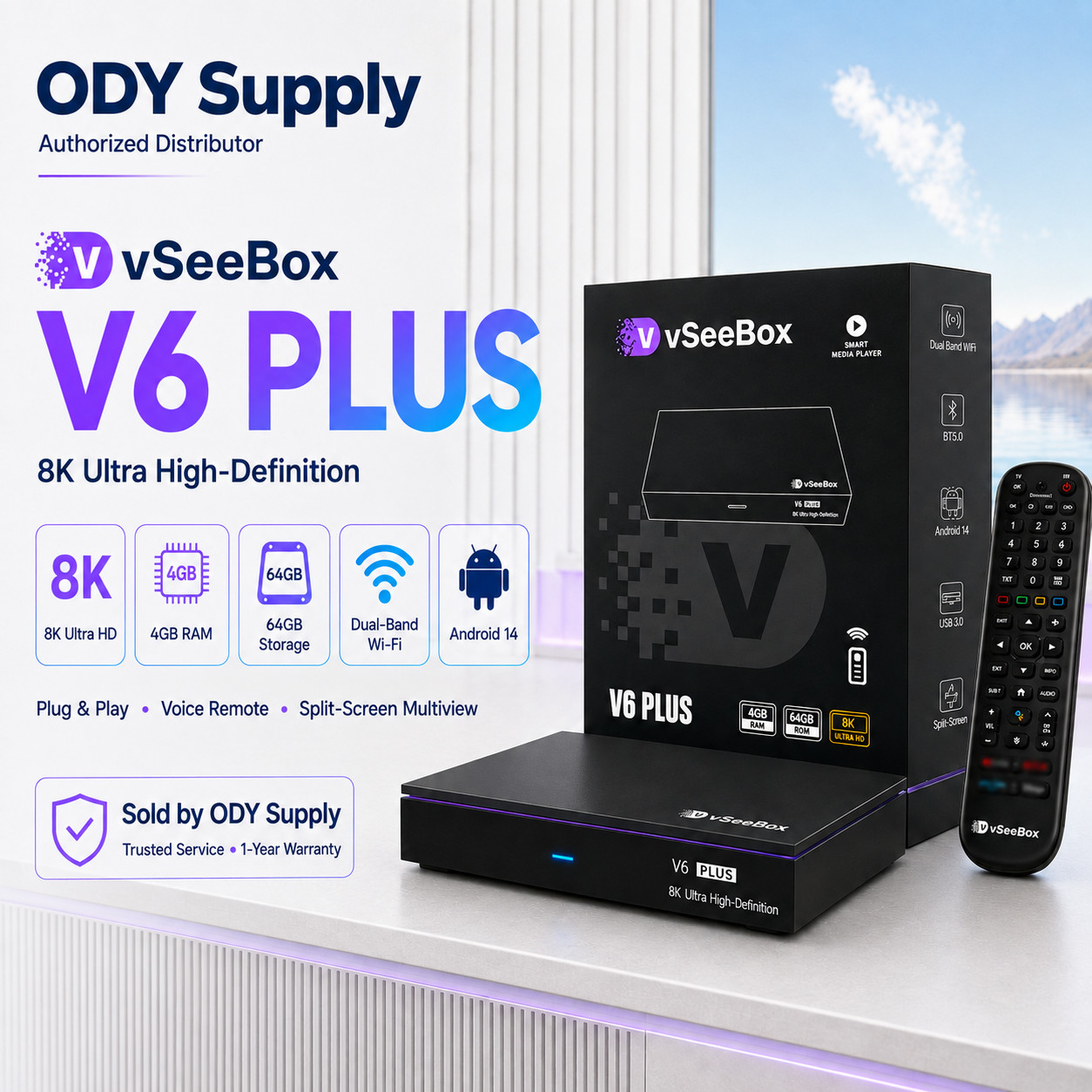 VSeeBox V6 Plus  Authorized Dealer 30-Day Satisfaction Guarantee