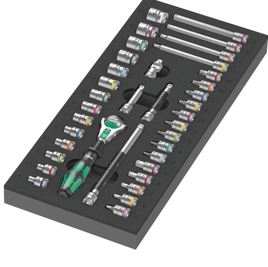 Wera 150110, 9720 Foam insert 8000 A Zyklop 1/4\ Wera 150110, 9720 Foam insert 8000 A Zyklop 1/4\