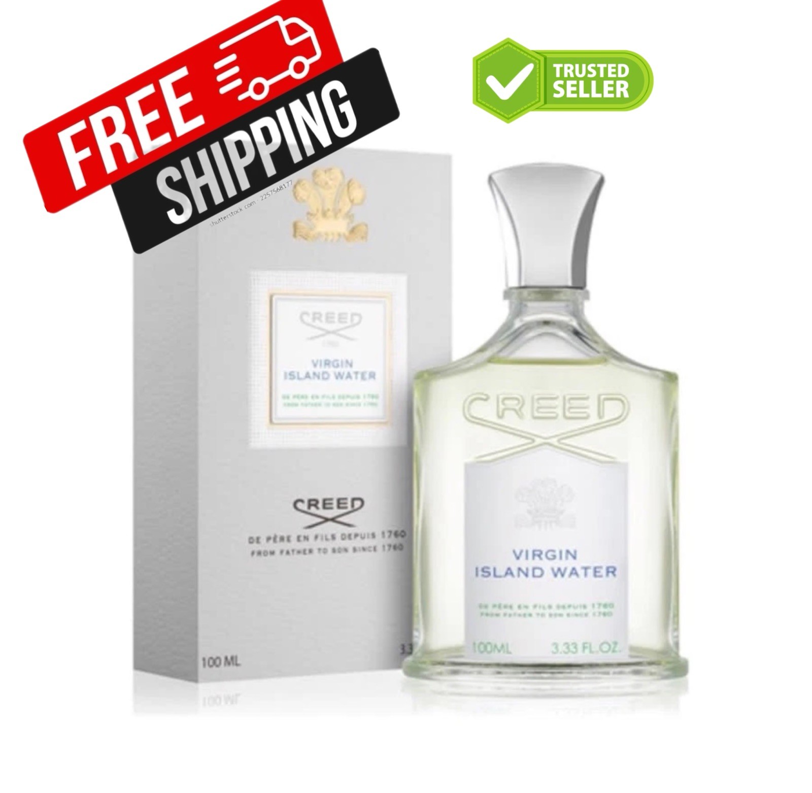 Virgin Island Water by Creed Eau de Parfum, 100 ml-3.3Fl Oz.