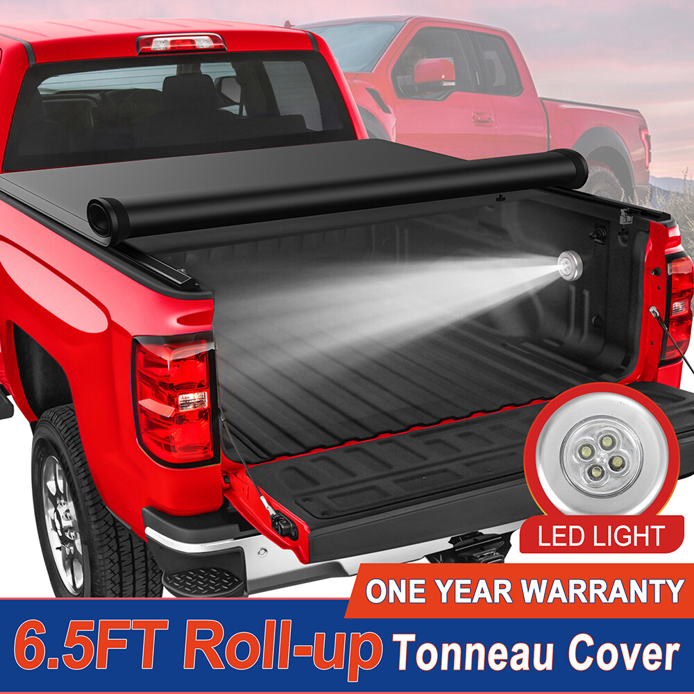 6.5FT Soft Roll Up Tonneau Cover For 05-11 Dodge Dakota 06-09 Radier Waterproof 6.5FT Soft Roll Up Tonneau Cover For 05-11 Dodge Dakota 06-09 Radier Waterproof