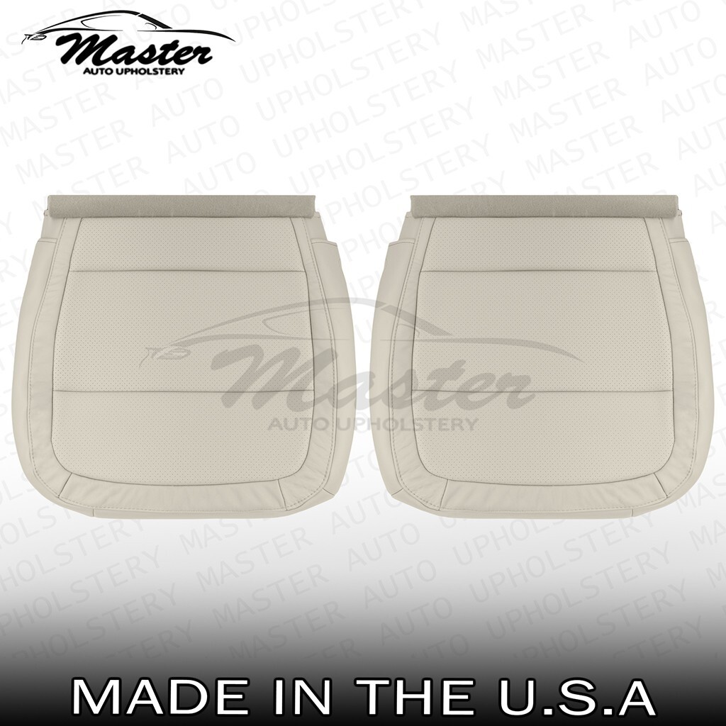 Fits 2013 - 2019 Ford Flex Left & Right Bottom Perf. Dune Tan Vinyl Seat Covers