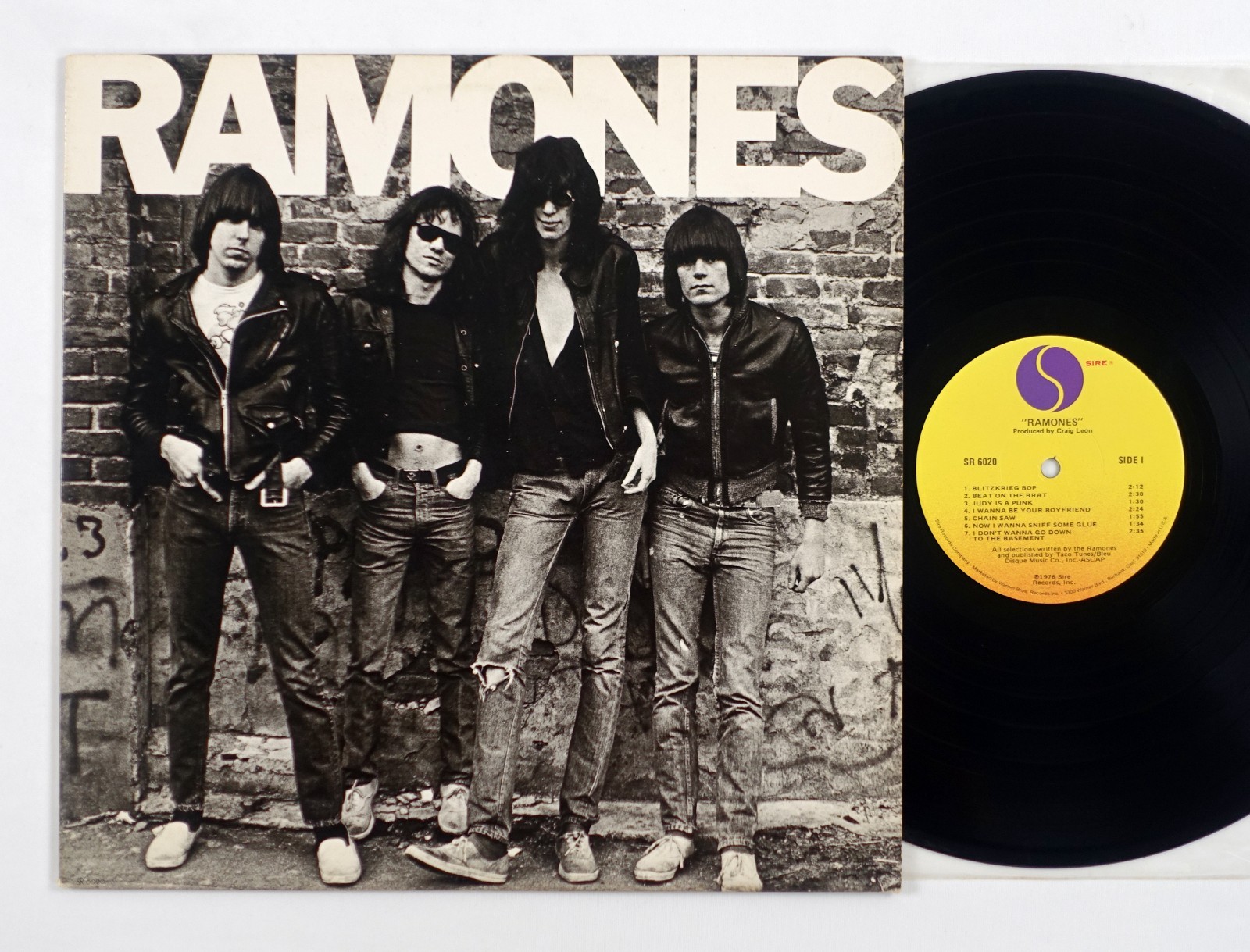 Ramones - Self Titled Debut LP  Sire SR 6020 – 1978 Second Pressing NM