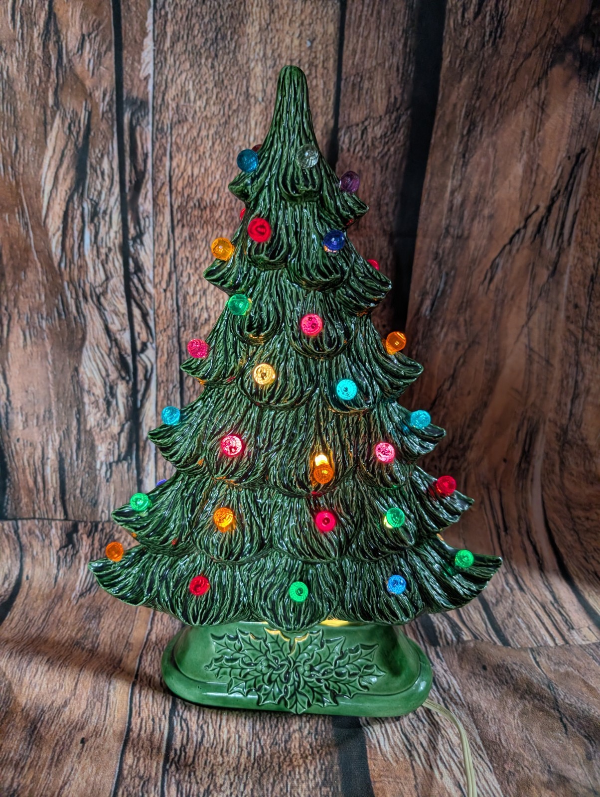Vintage Nowell Flat Slim Ceramic Christmas Tree 16 Vintage Nowell Flat Slim Ceramic Christmas Tree 16