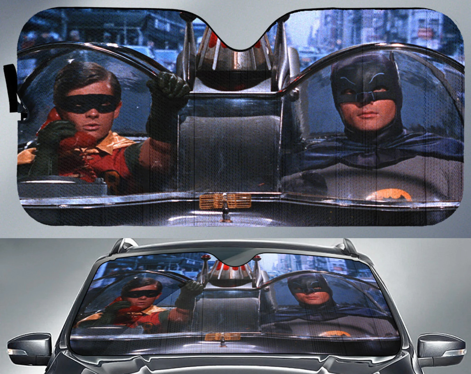 Funny Movie Theme Batman and Robin Car Sun Shade, Batman Driving Auto Sun Shade Funny Movie Theme Batman and Robin Car Sun Shade, Batman Driving Auto Sun Shade