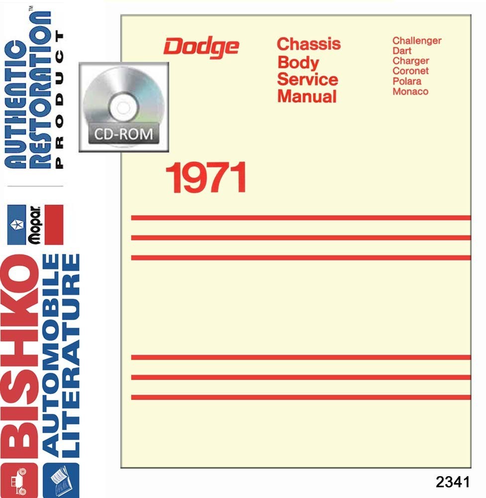 1971 Dodge All Models Factory Shop Service Manual CD 1971 Dodge All Models Factory Shop Service Manual CD