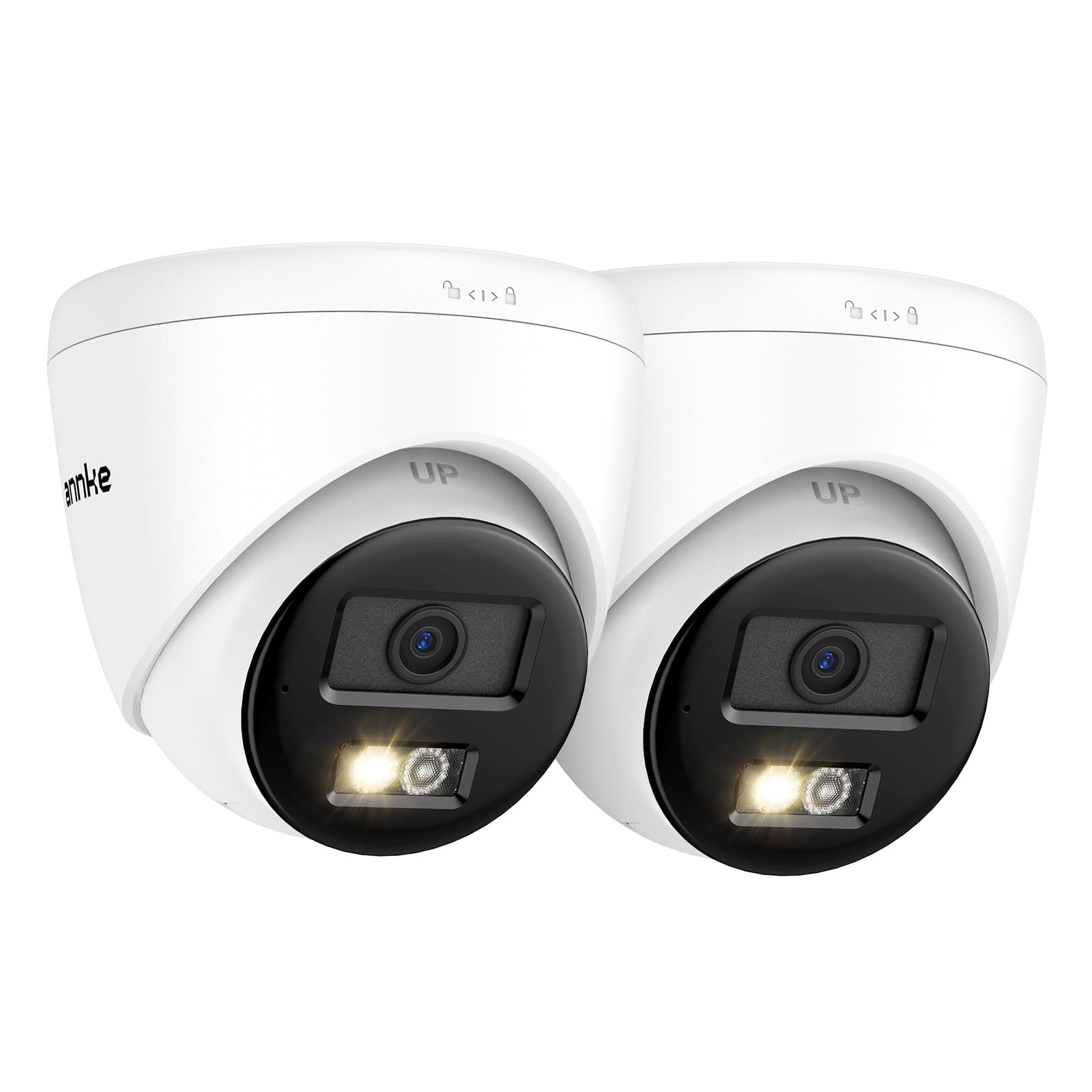 Annke 2 Pcs 5MP PoE Security IP Camera 2-Way Audio Red & Blue Light Alarm 2 Pack Annke 2 Pcs 5MP PoE Security IP Camera 2-Way Audio Red & Blue Light Alarm 2 Pack