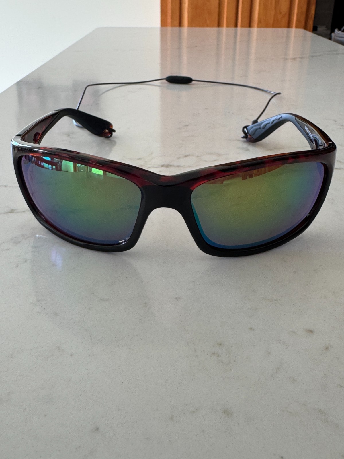 Costa Del Mar 580p Tortoise / Mirror Polarized Green Sunglasses