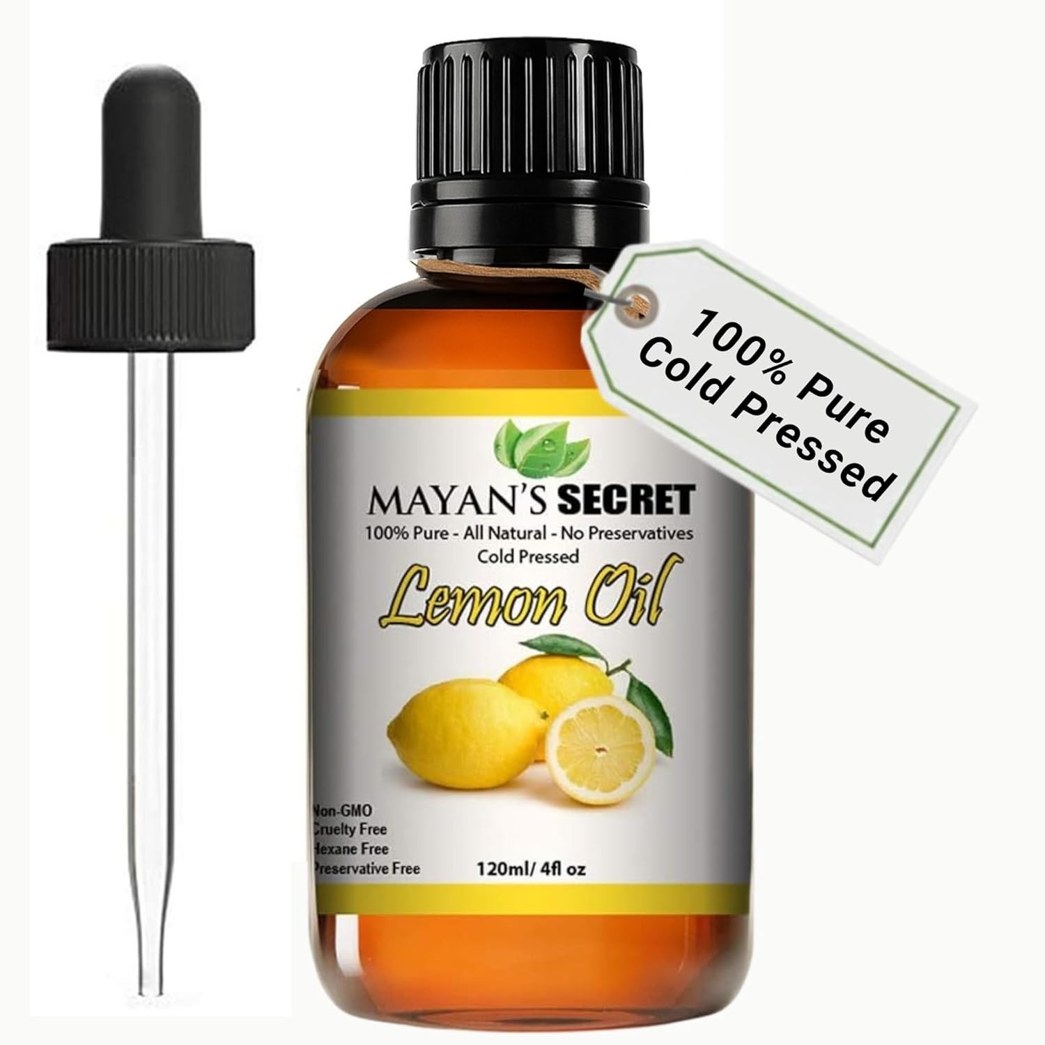 Lemon Essential Oil 100% Pure Cold Pressed Natural Aromatherapy Oil 4oz Mayan’s