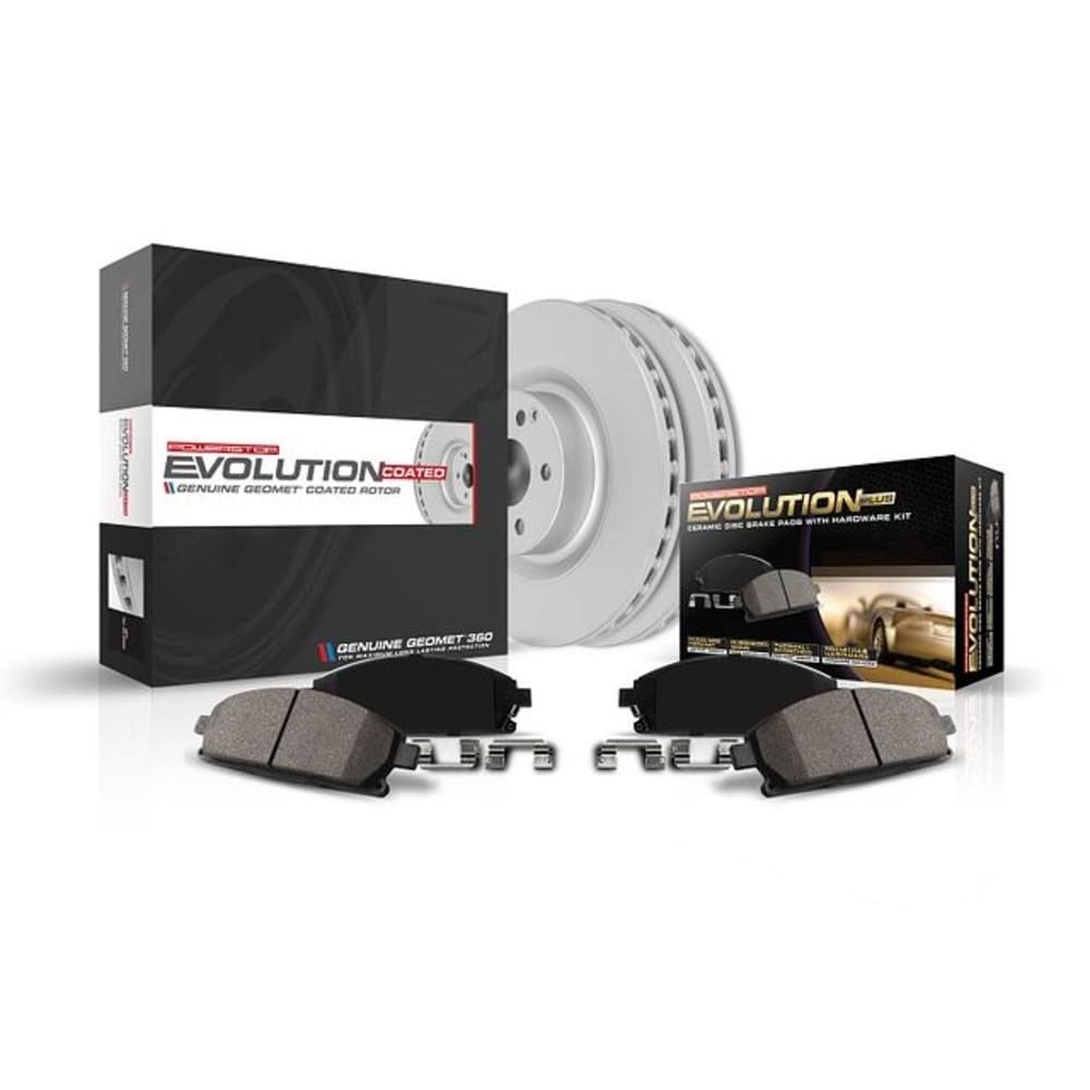 PowerStop Z17 Brake Pad & Fully Coated Rotor Kit Front CRK1604
