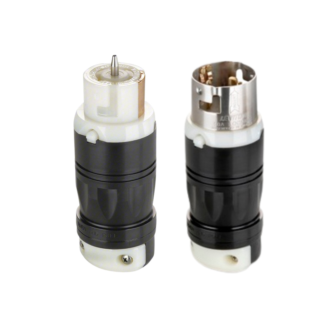 Leviton 50Amp 480V 3 Phase Twist Locking Plug & Connector CS8165C & CS8164C Leviton 50Amp 480V 3 Phase Twist Locking Plug & Connector CS8165C & CS8164C