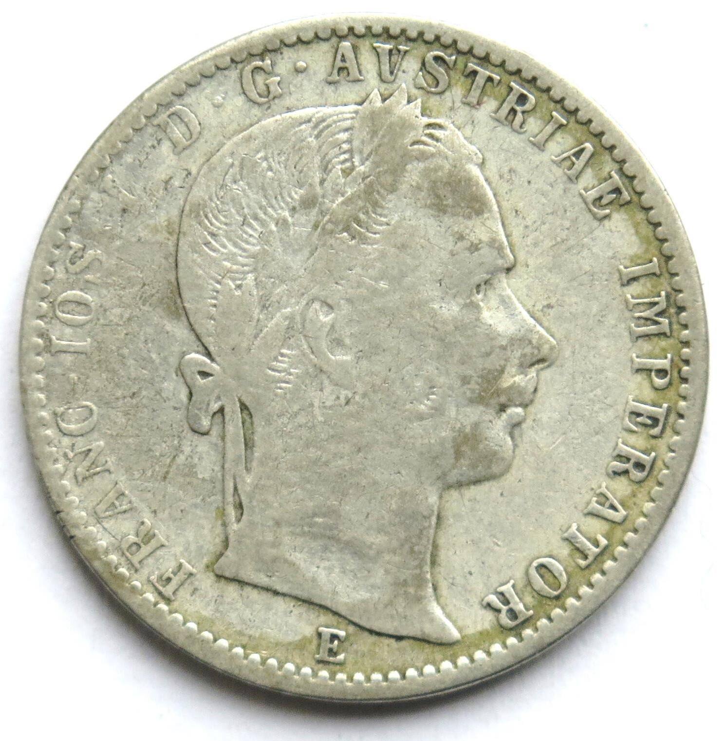 [R2950] 1/4 Florin 1860 E, Franz Joseph I. (1848-1916)