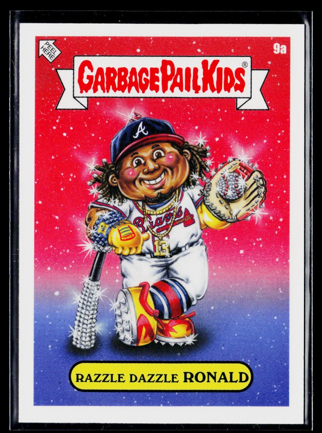 2023 Topps MLB x Garbage Pail Kids Series 3 GPK 9a Razzle Dazzle Ronald Acuna Jr