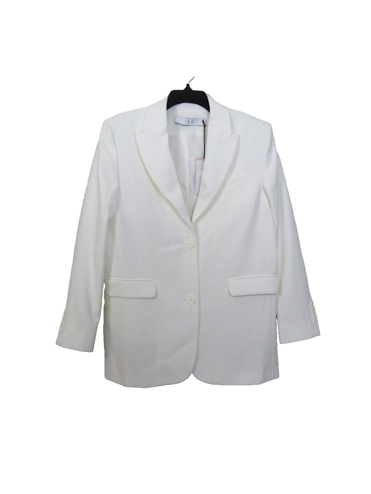 IRO size 26 US 4 Darian Suit Blazer Jacket White Relaxed Fit NEW