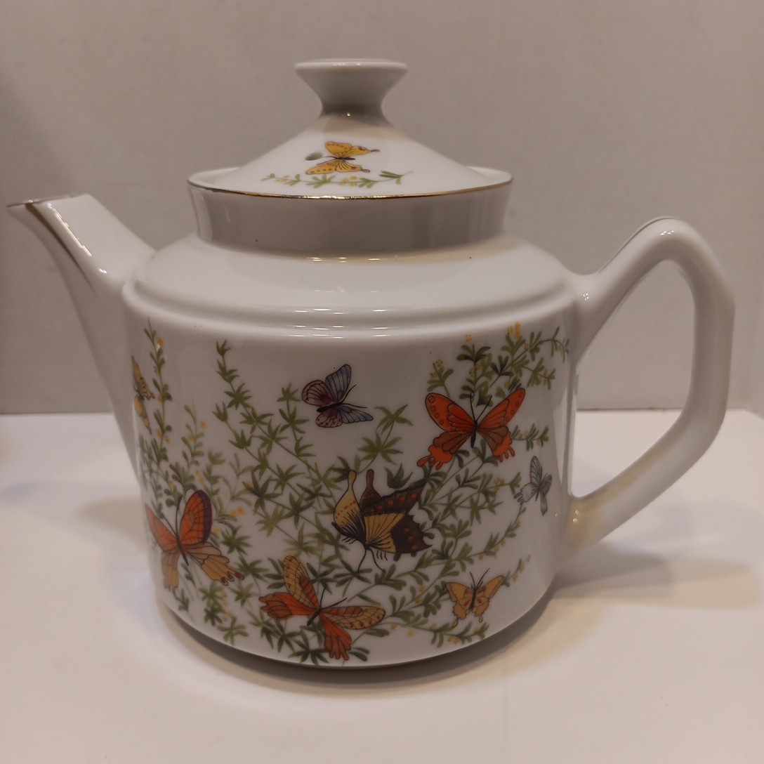 Ecstasy By The Shafford Co Vtg Butterfly Tea Pot -Made In Japan High Tea English Ecstasy By The Shafford Co Vtg Butterfly Tea Pot -Made In Japan High Tea English
