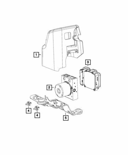 Genuine Mopar 2019-2025 Chrysler Pacifica Front Anti Lock Brake Unit 68414159AA Genuine Mopar 2019-2025 Chrysler Pacifica Front Anti Lock Brake Unit 68414159AA