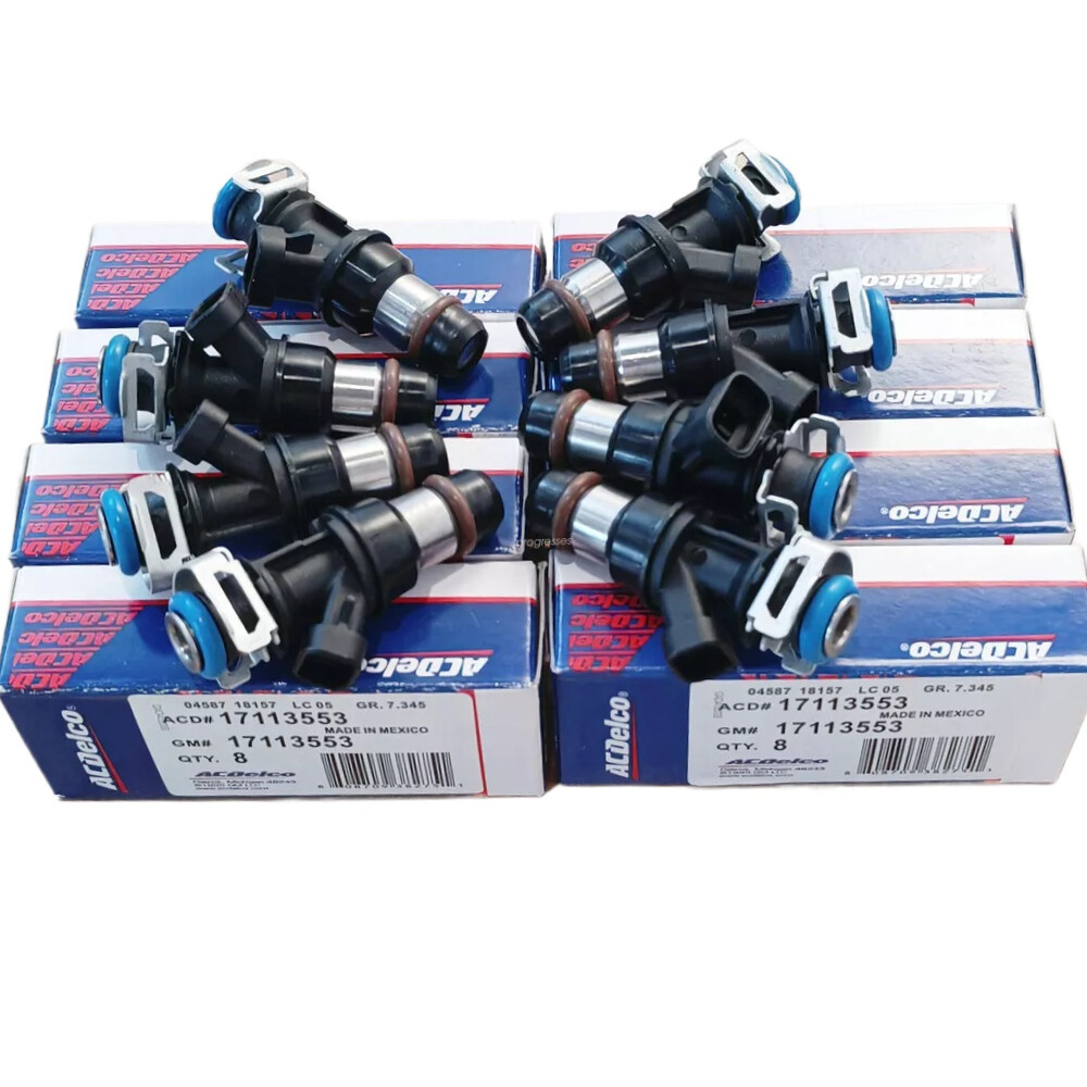 8X GENUINE OEM Fuel Injectors For 99-07 Chevy Silverado 4.8L 5.3L 6.0L 17113553