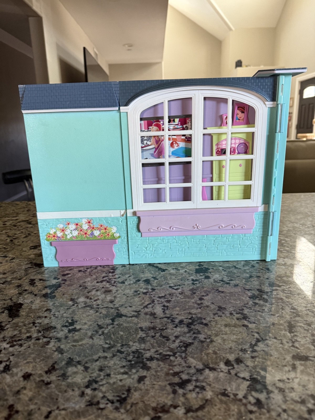 Vintage Mattel 2007 Barbie My Portable House Incomplete House Only Vintage Mattel 2007 Barbie My Portable House Incomplete House Only