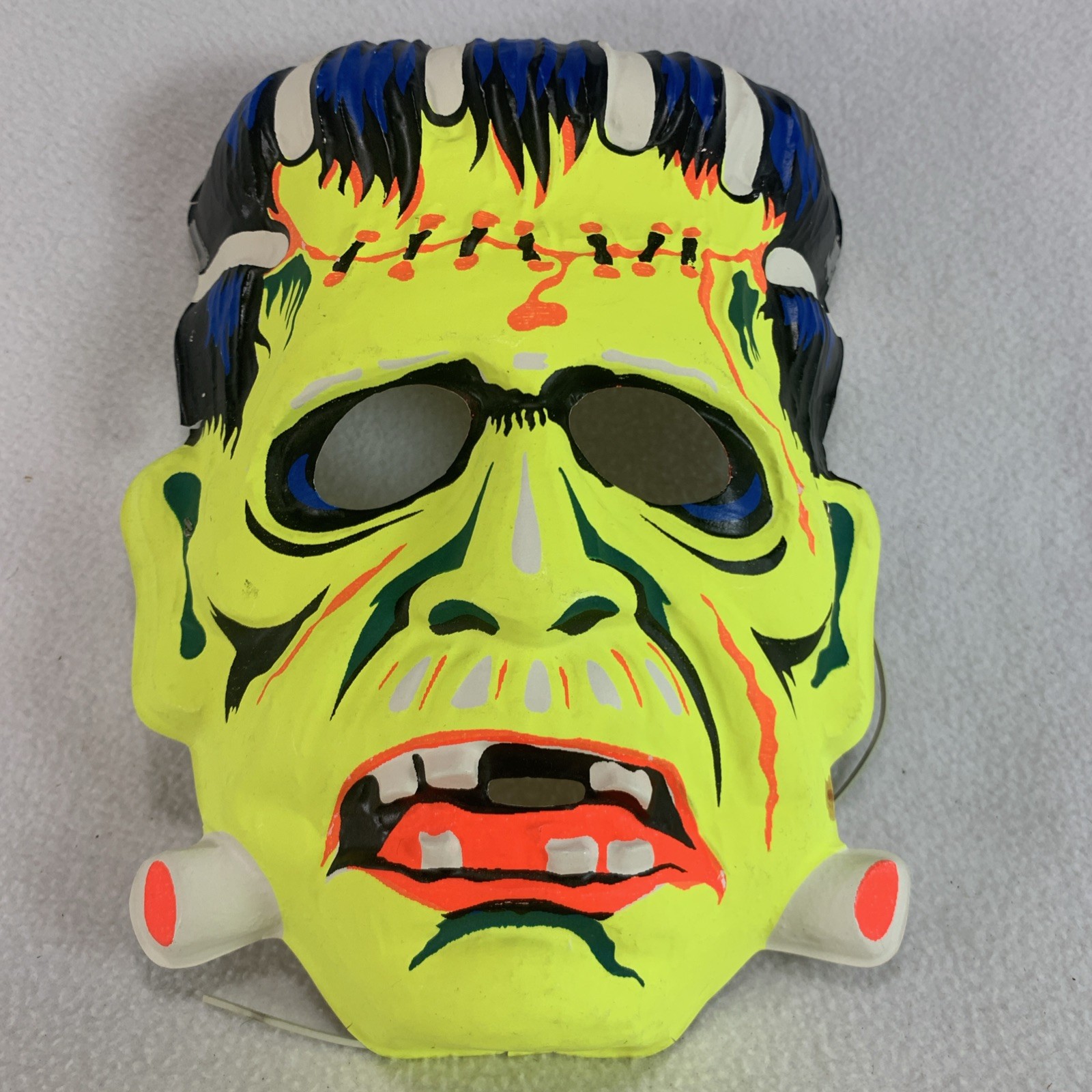 Vintage 1970’s Child’s Ben Cooper Frankenstein Monster Plastic Halloween Mask