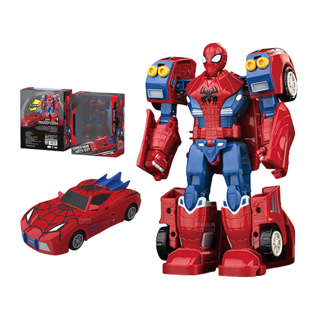 HIPLAY ZD Toys The Avengers Spider-Man Transformable Vehicle Car Model Gift