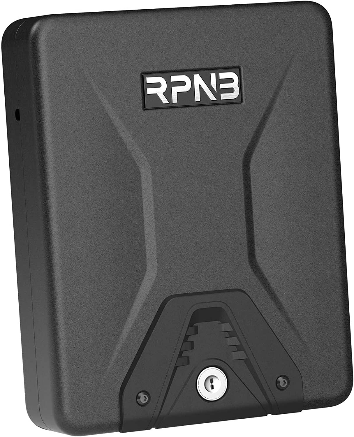 Pistol Gun Safe Firearm Handgun Storage Padded Portable Key Steel Metal Lock Box