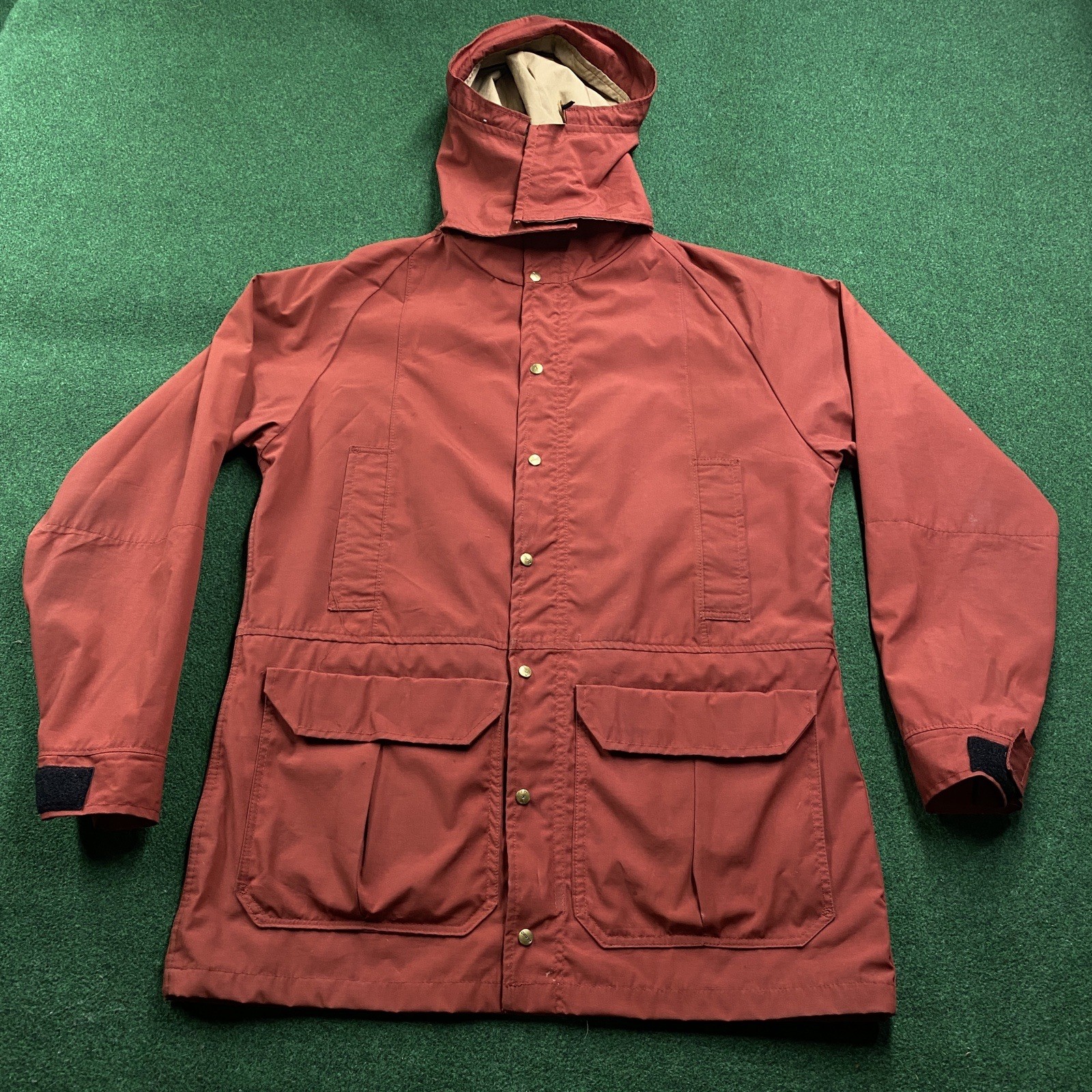 Vintage 60S CAMP 7 Parka Jacket Mens L Orange 70S Hiker Gorpcore USA MADE