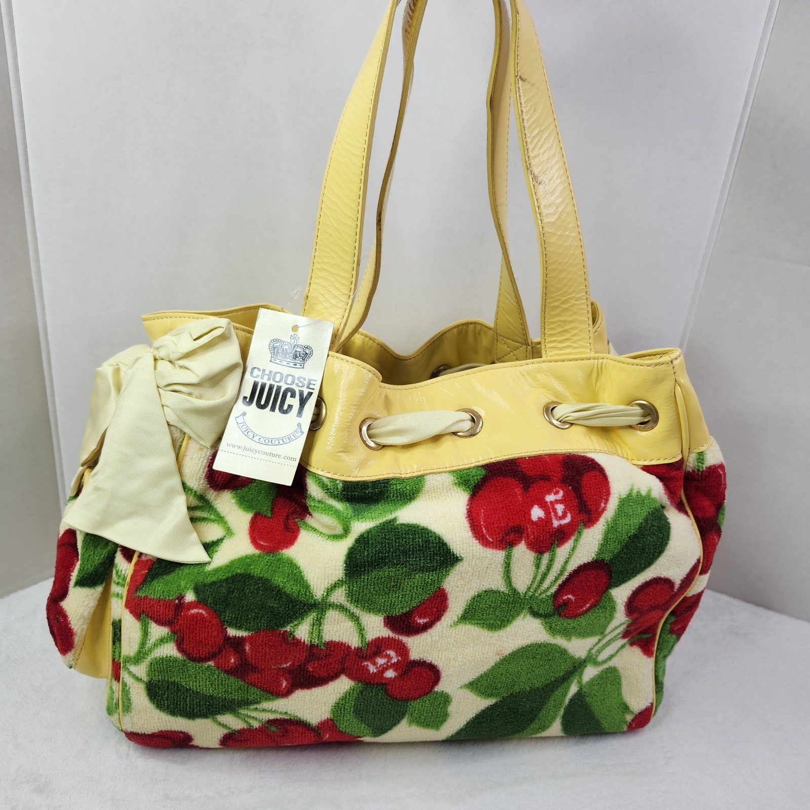 JUICY COUTURE Cherry Daydreamer Vintage Y2K Yellow Brand New With Tag RARE JUICY COUTURE Cherry Daydreamer Vintage Y2K Yellow Brand New With Tag RARE