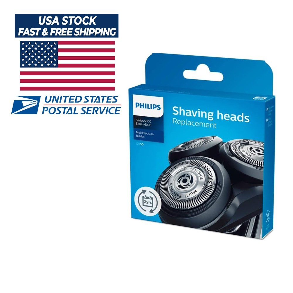 Philips Norelco SH50/52 Shaving Heads for Series 5000 6000 Replace SHIPS FREE Philips Norelco SH50/52 Shaving Heads for Series 5000 6000 Replace SHIPS FREE