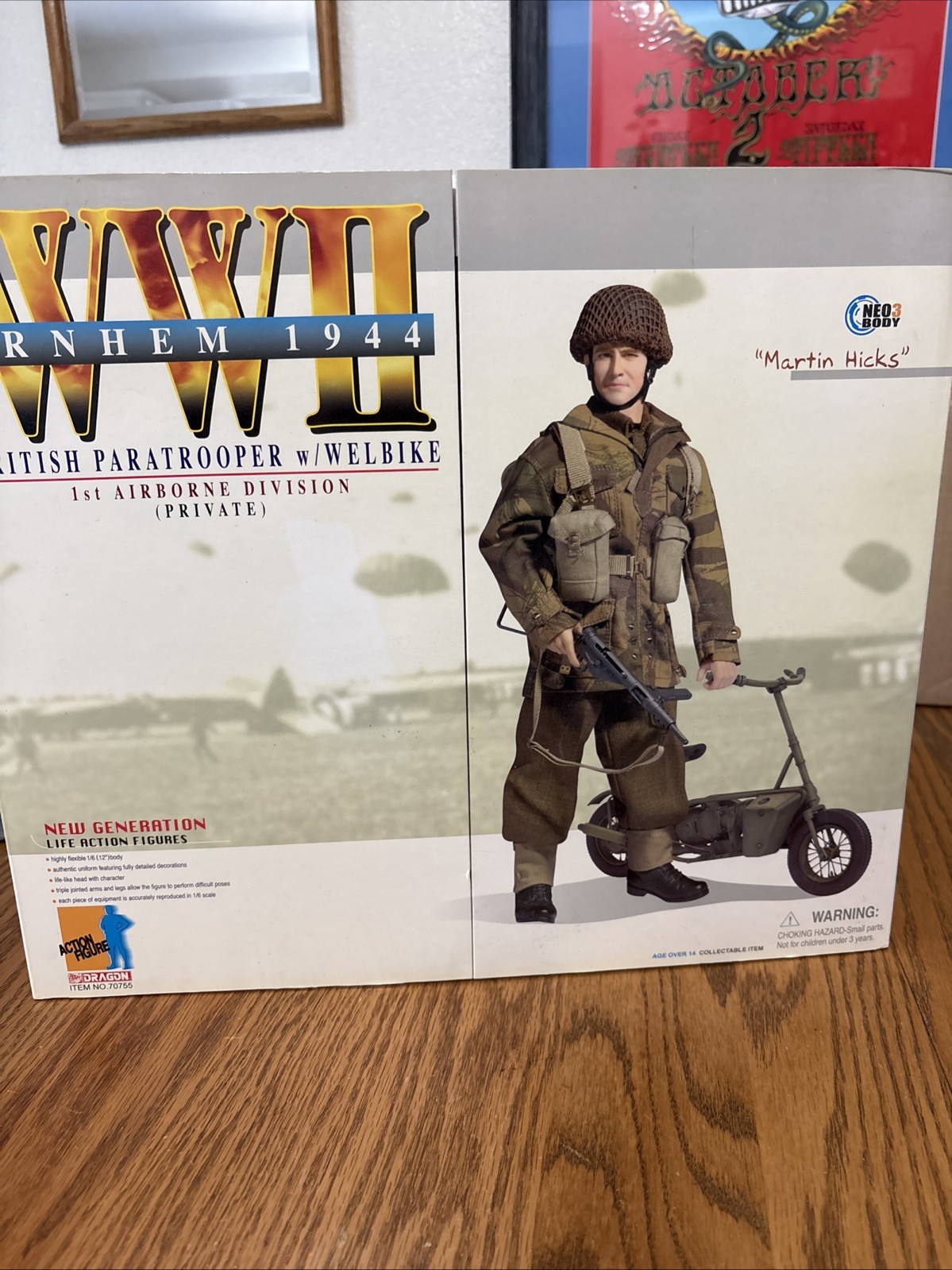 WW2 British Paratrooper With Welbike