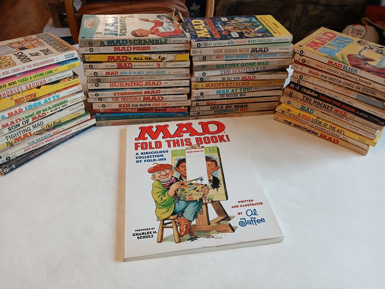 50 Vintage Mad Magazine Mass Market Paperbacks All Pictured Various Decades \'60s