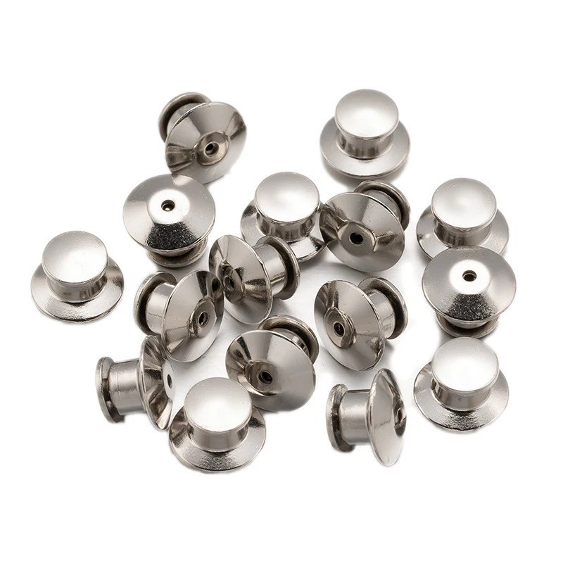  Locking Pin Backs Metal Clasps for Enamel Pins Brooch Badges DIY 10/30/50 Pcs