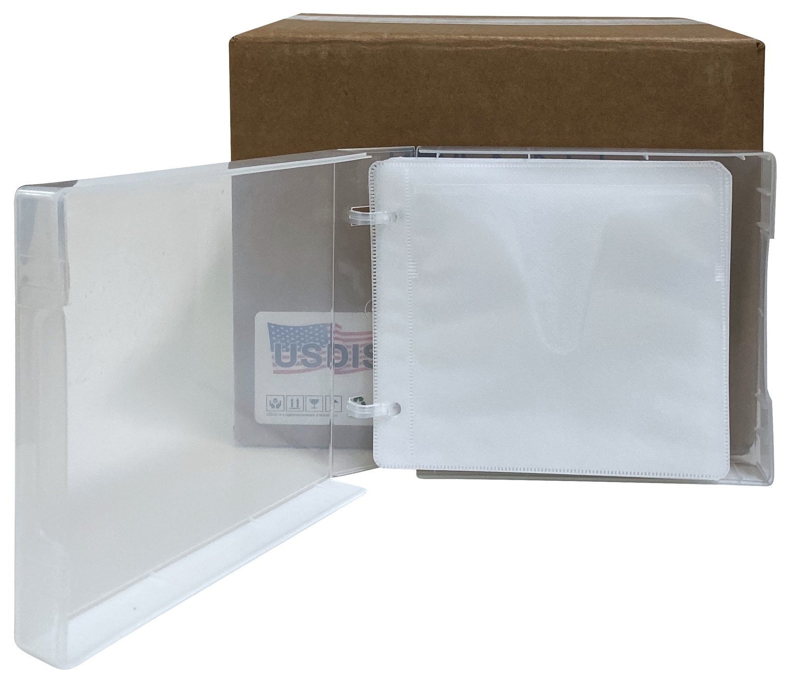 USDISC PP Poly Cases 40mm Binder Sleeve, 24 Disc (Clear) Lot USDISC PP Poly Cases 40mm Binder Sleeve, 24 Disc (Clear) Lot