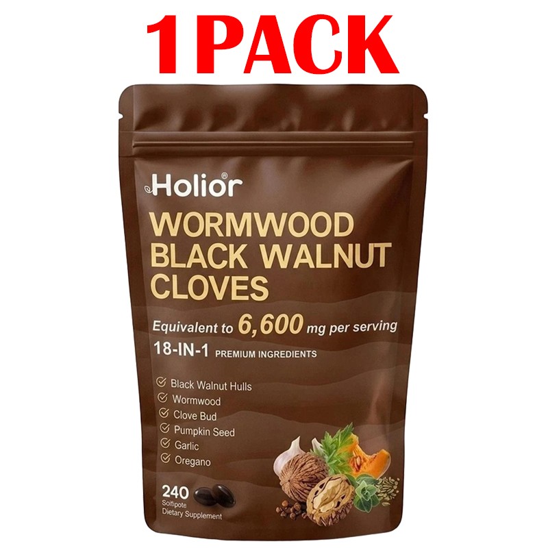 3PCS Holior 18-in-1 Black Walnut & Wormwood Supplement for 240 Count -20%off