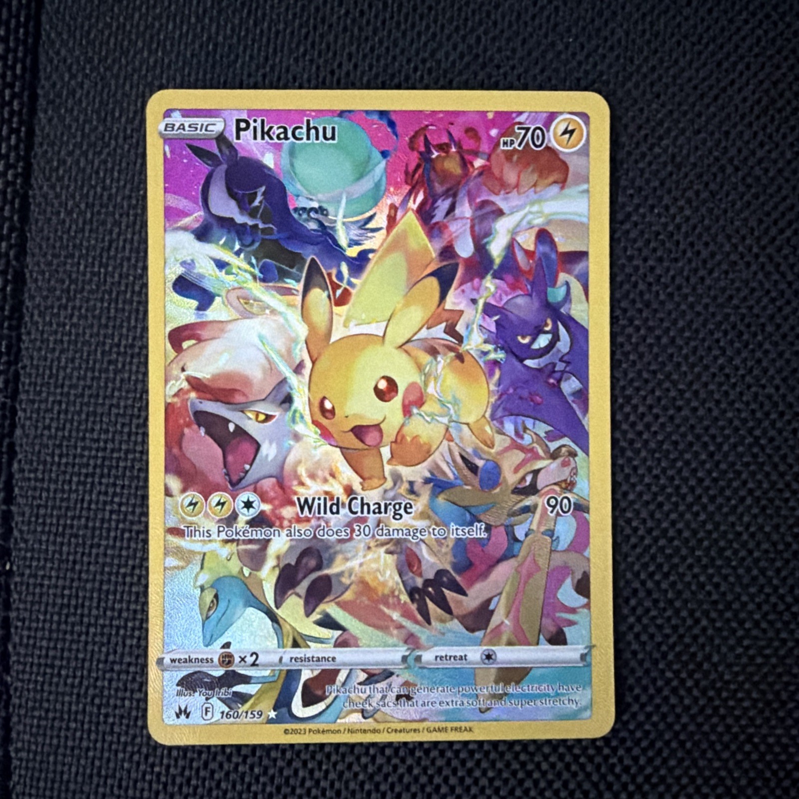 Pikachu 2023 Pokemon Sword & Shield Crown Zenith #160/159 Pikachu 2023 Pokemon Sword & Shield Crown Zenith #160/159