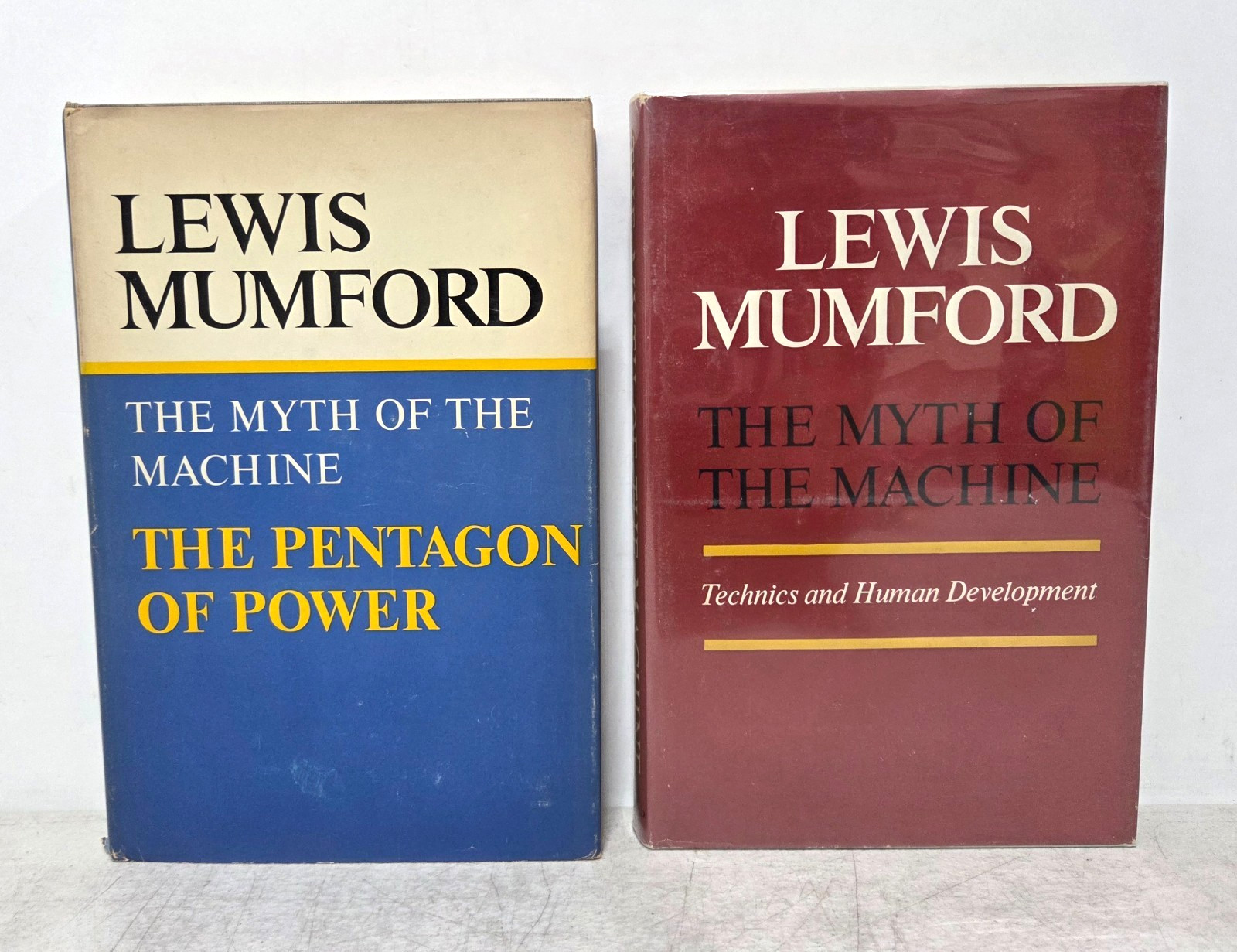 Lewis Mumford The Myth Of The Machine Pentagon Technics HCDJ Book Lot 1967 1970 Lewis Mumford The Myth Of The Machine Pentagon Technics HCDJ Book Lot 1967 1970