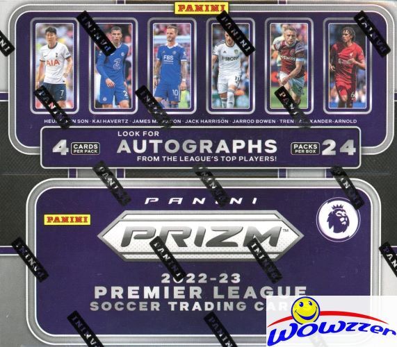 2022/23 Panini Prizm Premier League Soccer MASSIVE 24 Pack Retail Sealed Box