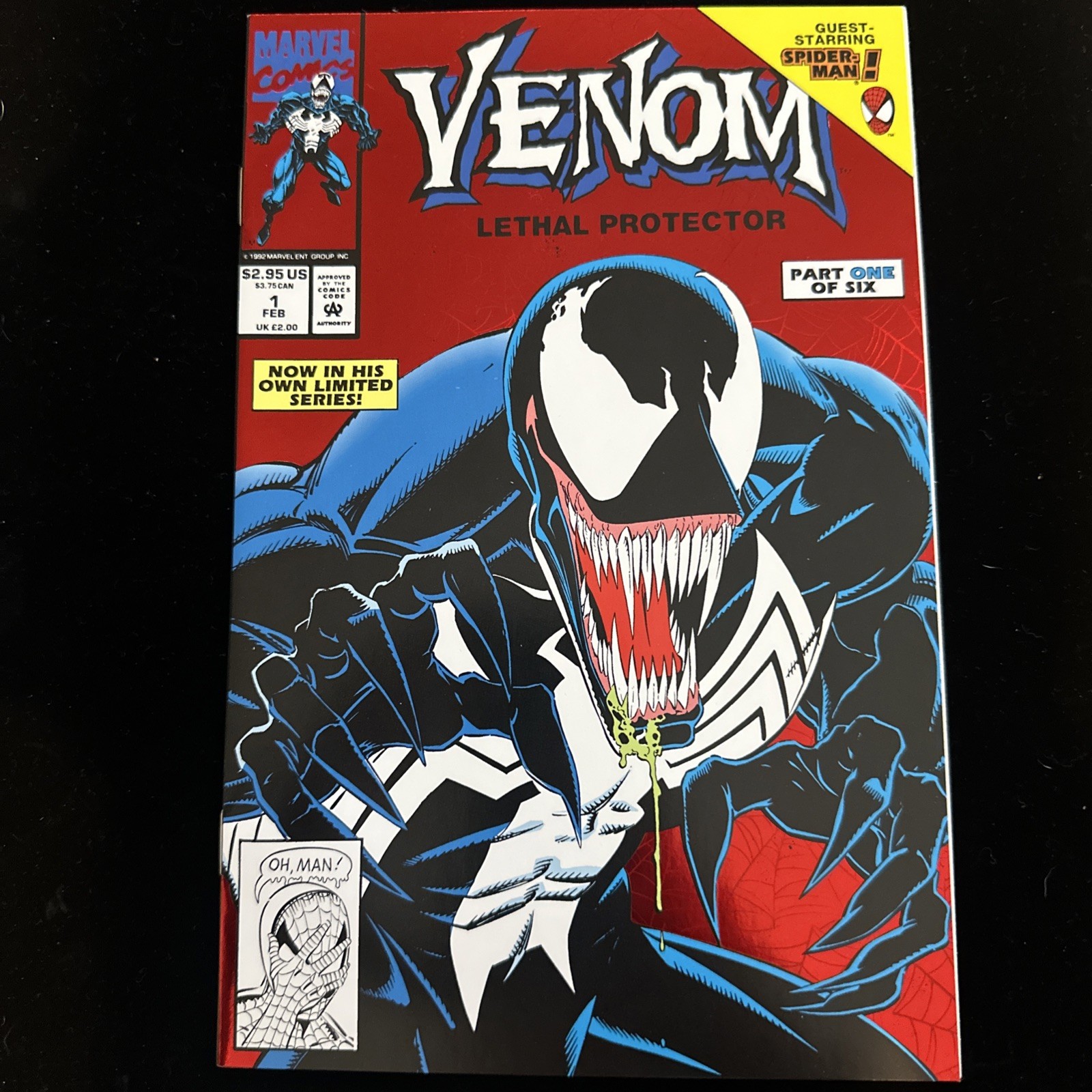 VENOM LETHAL PROTECTOR #1 1992 - Marvel Comics - HIGHE GRADE (NM - NM +)