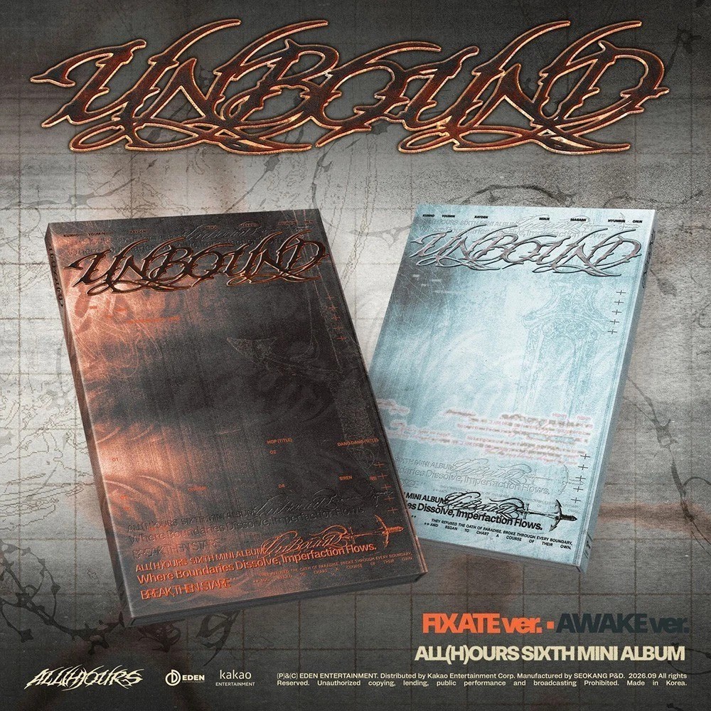 ALL(H)OURS [UNBOUND] 6th Mini Album CD+Photo Book+Poster+3 Card+2 Sticker+POB