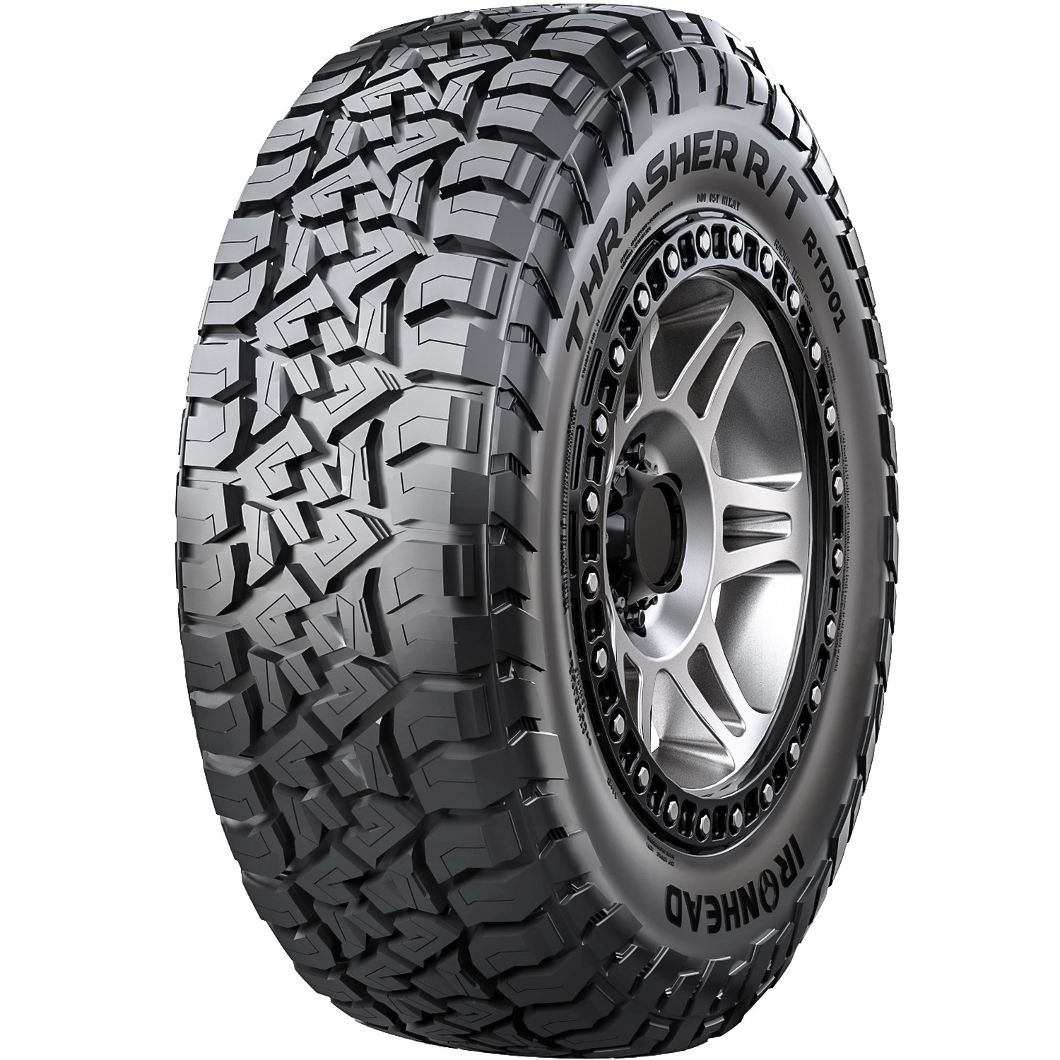 4 Ironhead Thrasher R/T RTD01 37X12.50R18 128Q E 10 Ply Tires 50k Mi Warranty